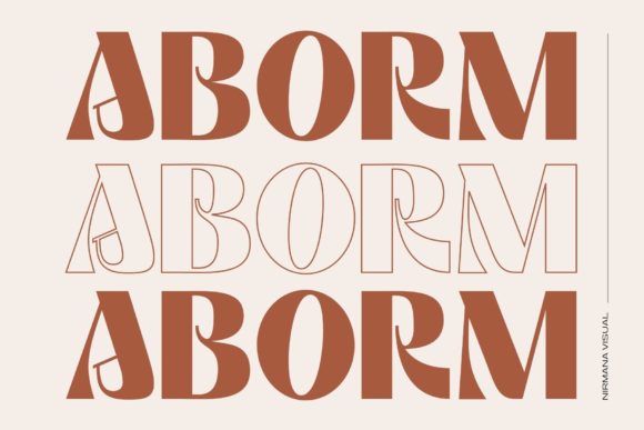 Aborm: A Modern Display Font for Editorial Design
