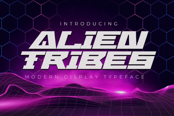 Alien Tribes: A Futuristic Display Font for Bold Editorial Designs
