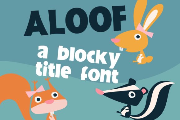 Aloof Display Font for Bold Editorial Design