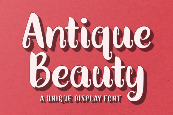 Antique Beauty Font for Elegant Branding and Display Needs