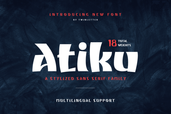 Atiku Font: A Bold Vintage Display Style