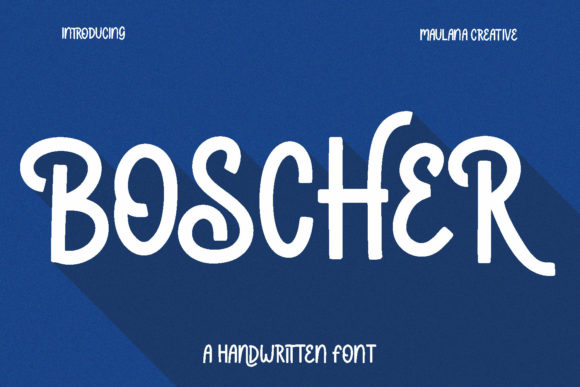 Boscher Font for Creative Makers and Handmade Brands