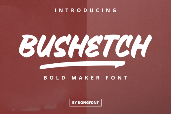 Bushetch Font for Trendy Branding and Social Media Design