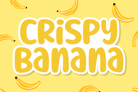 Crispy Banana Font for Creative Branding and Handmade Designs