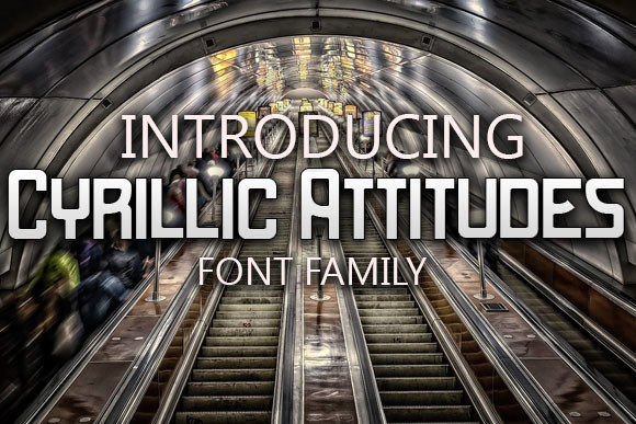 Cyrillic Attitudes Font for Handmade Creations