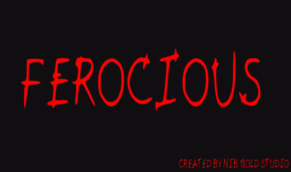 Ferocious Font for Halloween-Themed Branding
