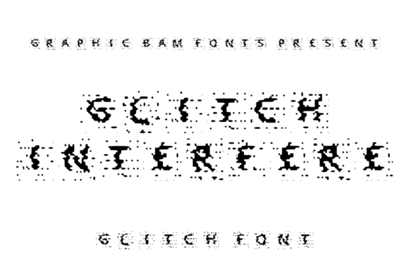 Glitch Interfere: A Distorted Display Font for Bold Branding