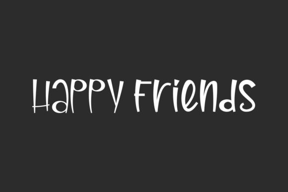 Happy Friends: A Display Font for Friendly Digital Branding