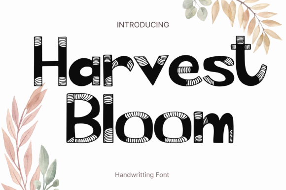 Harvest Bloom: A Whimsical Display Font for Creative Makers