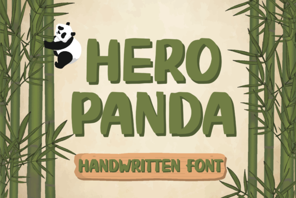 Hero Panda: A Playful Display Font for Bold Visual Storytelling