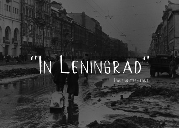In Leningrad: A Display Font for Bold Visual Impact