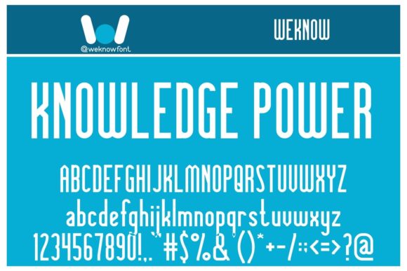 Knowledge Power: A Bold Display Font for Modern Web Design