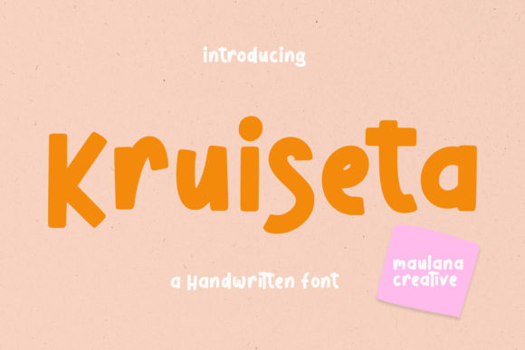 Kruiseta: A Modern Display Font for Creative Publishing