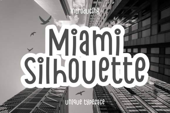 Miami Silhouette Font for Creative Branding and Handmade Projects