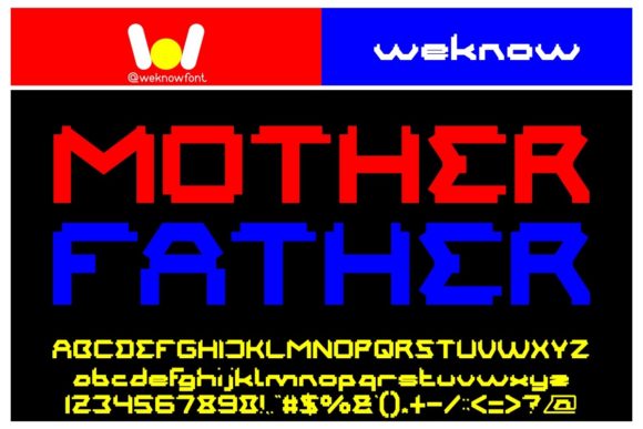 Mother Father Font for Creative Makers and Handmade Brands