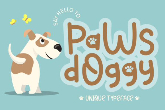 Paws Doggy: A Playful Display Font for Pet-Themed Design