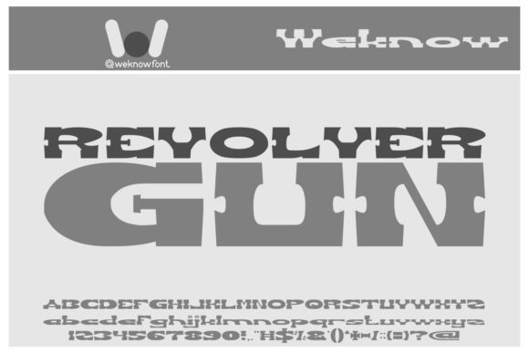 Revolver Gun Font for Bold Branding and Western-Inspired Design