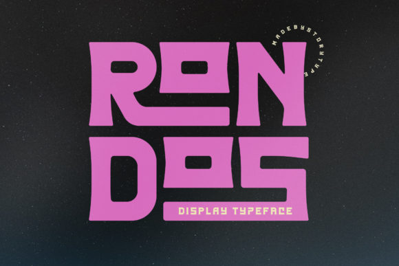 Rondos: A Robotic Styled Display Font for Editorial Projects