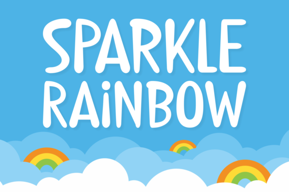 Sparkle Rainbow: A Sharp and Cute Display Font for Branding
