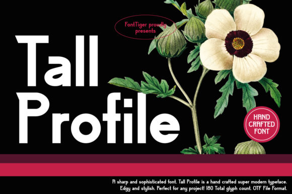 Tall Profile Font for Bold Editorial Design
