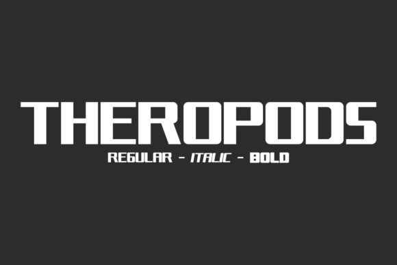 Theropods: A Bold Display Font for Professional Branding