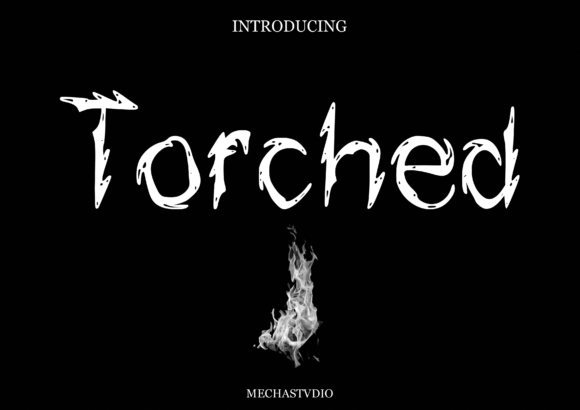 Torched Font for Halloween and Branding Projects
