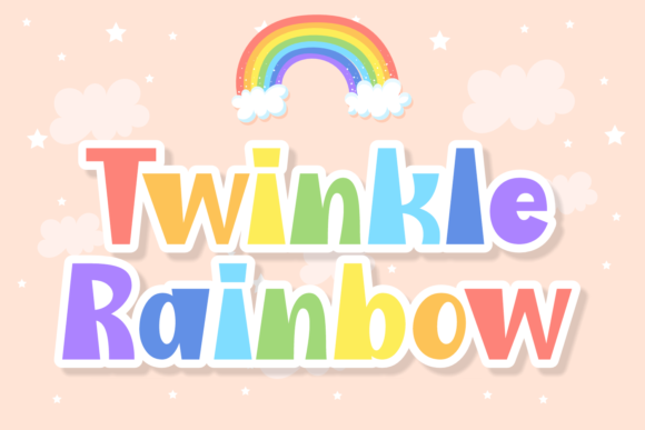 Twinkle Rainbow: A Playful Display Font for Digital Creativity